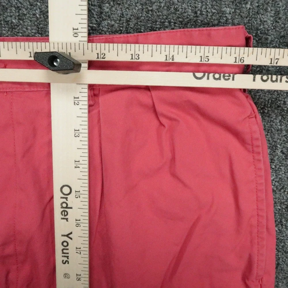 VINTAGE Polo Ralph Lauren Shorts Mens 32 Red Andrew Double Two Pleat Chino